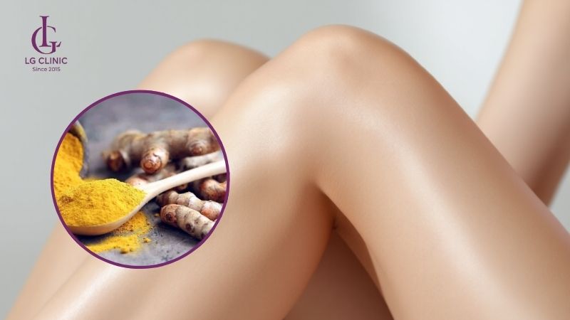cách triệt lông chân vĩnh viễn tại nhà cho nữ bằng bột nghệ tươi