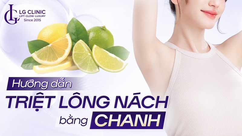 cách triệt lông nách bằng chanh