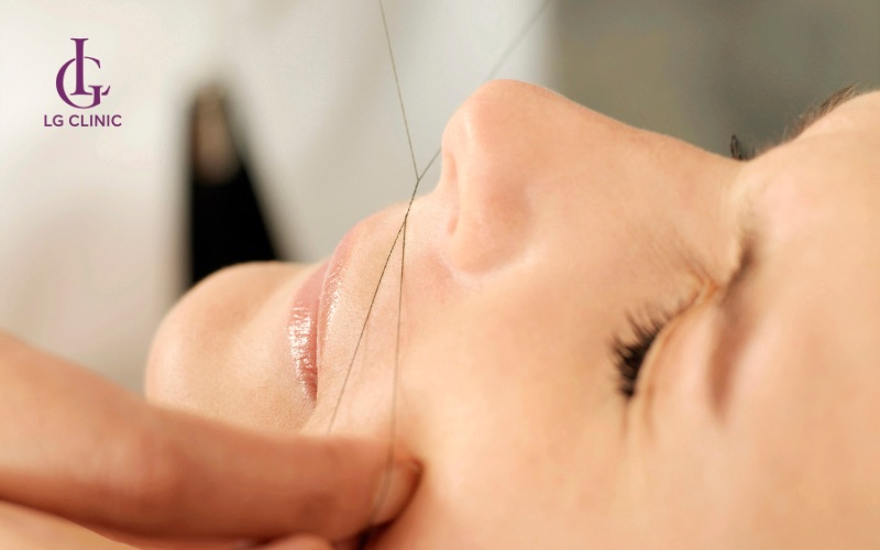 lưu ý khi thực hiện tẩy lông mép bằng chỉ