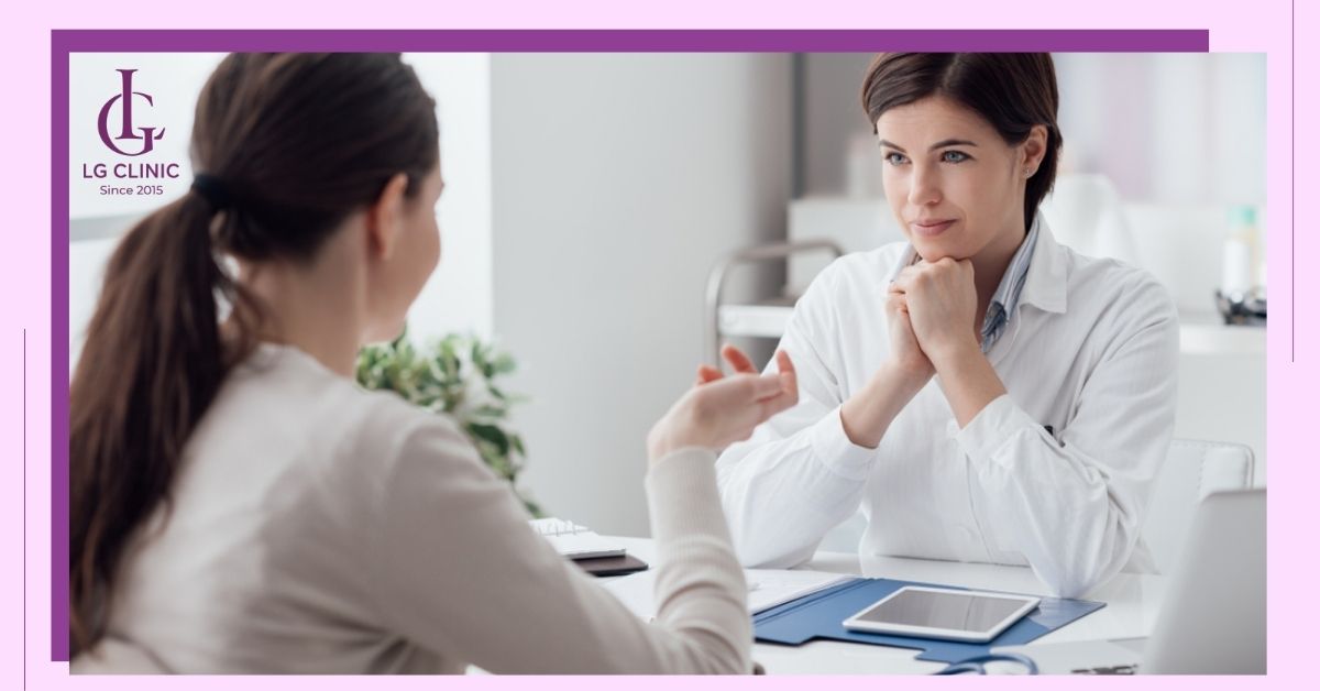 Thăm khám bác sĩ nếu tình trạng mụn vùng kín sau triệt lông vẫn không thuyên giảm