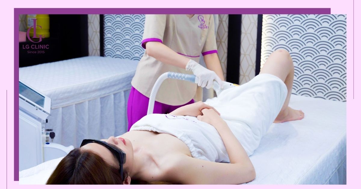 Triệt lông bikini không bị nổi mụn với công nghệ LG Cool Hybrid ở LG Clinic