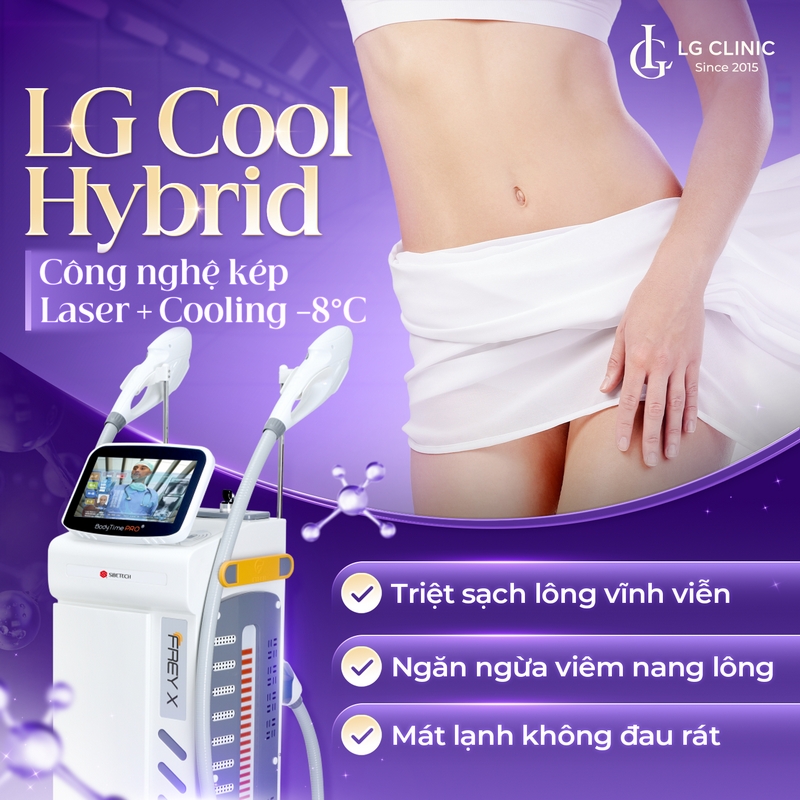 Triệt lông bikini không đau với LG Cool Hybrid -8 độ C