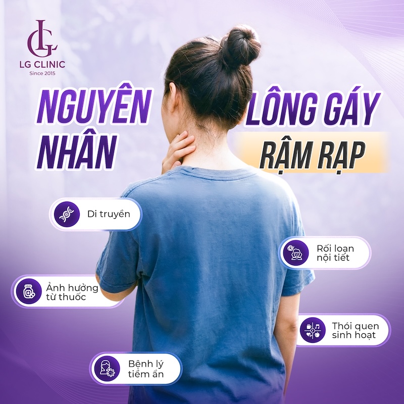 nguyên nhân mọc lông gáy