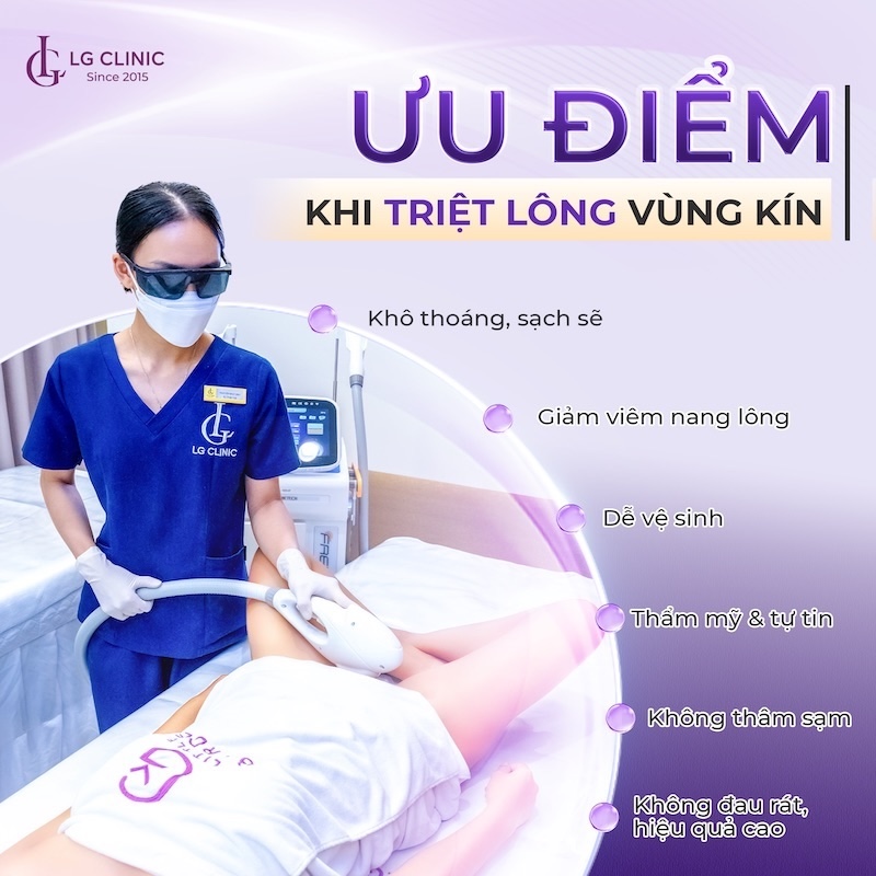 lợi ích khi triệt lông vùng kín