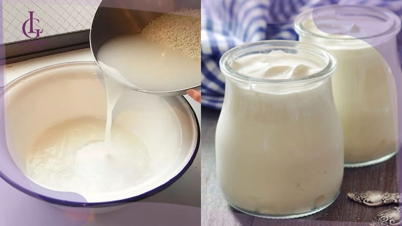 cách làm trắng da toàn thân bằng sữa chua và nước vo gạo