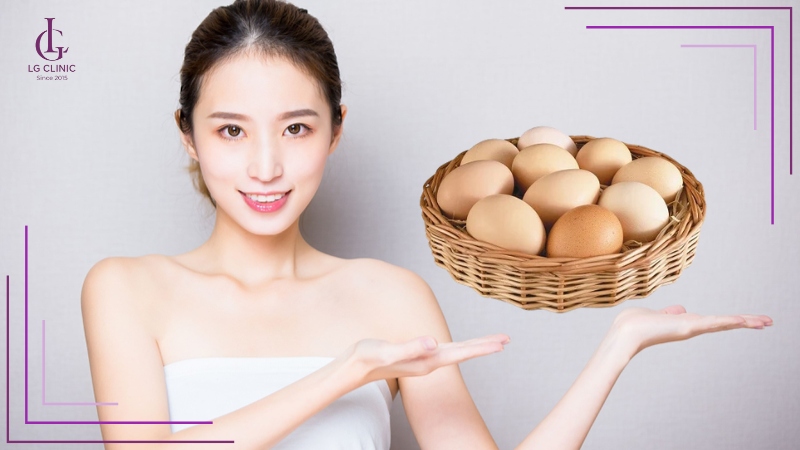 cách làm trắng da bằng trứng gà