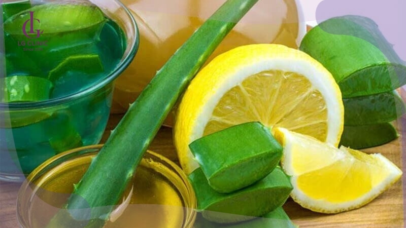 cách làm mặt nạ trắng da bằng nha đam và chanh tươi