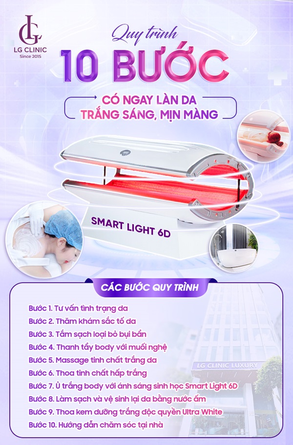 quy trình tắm trắng