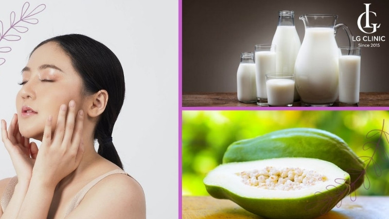 Cách triệt lông mặt tại nhà bằng đu đủ xanh và sữa tươi