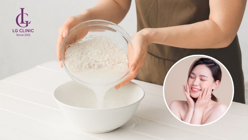 cách làm trắng da bằng nước vo gạo
