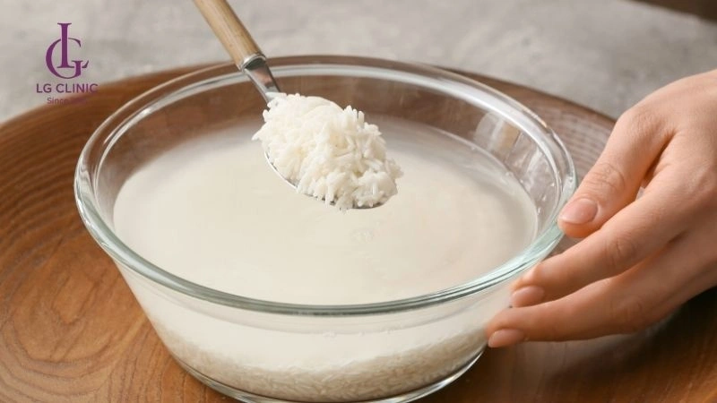 cách làm trắng da bằng nước vo gạo