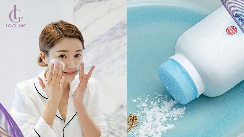 Cách làm trắng da toàn thân bằng phấn rôm