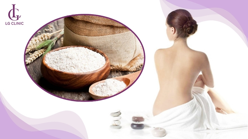cách làm trắng da toàn thân bằng bột mì