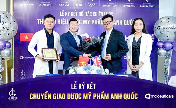 Lễ ký kết chuyển giao dược mỹ phẩm anh quốc