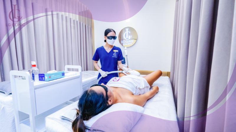 Triệt lông bikini bằng công nghệ LG Cool Hybrid tại Viện thẩm mỹ LG Clinic