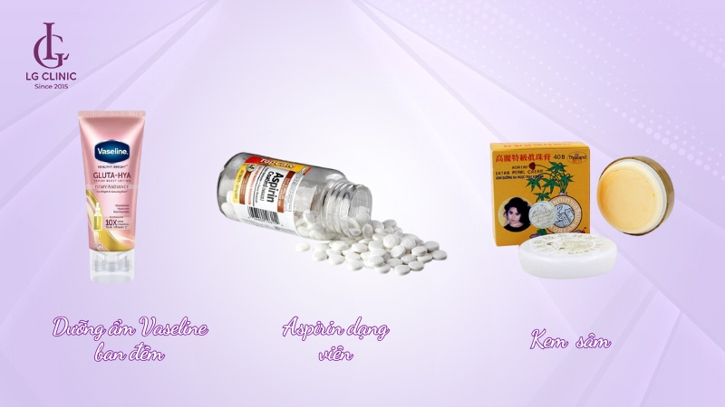 Kem trộn vaseline, aspirin và kem sâm