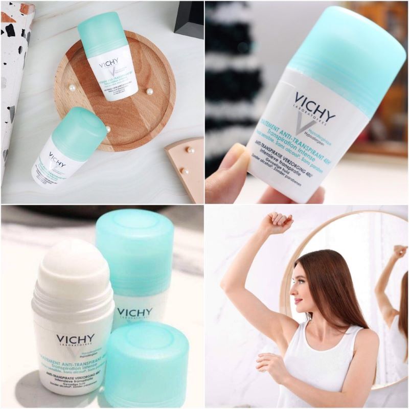 Lăn khử mùi Vichy - dùng lăn khử mùi có bị thâm nách không