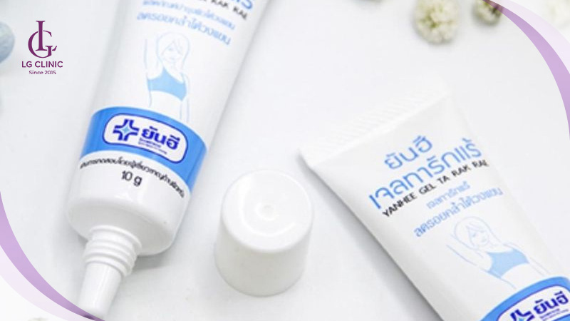 Kem trị thâm mông Yanhee Gel Ta Rak Rae giúp ức chế quá trình