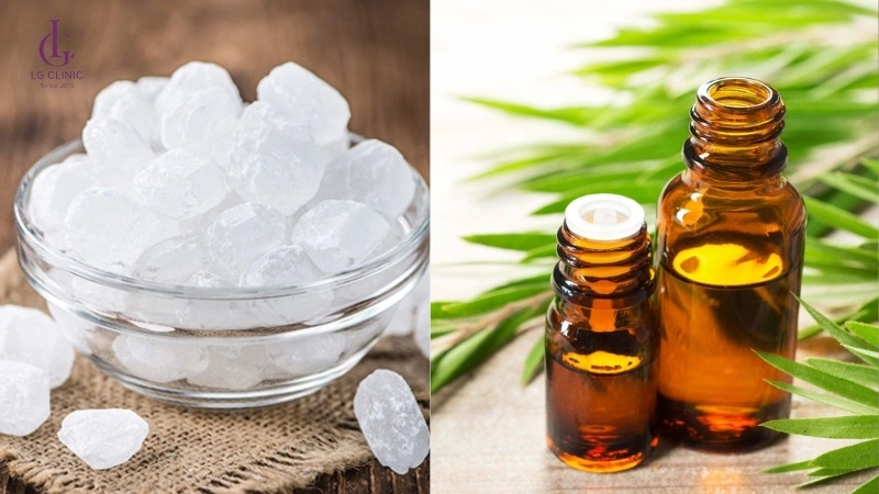 cách trị thâm nách bằng phèn chua và tinh dầu tràm trà