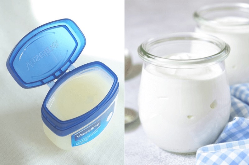 cách trị thâm mông bằng Vaseline và sữa chua không đường