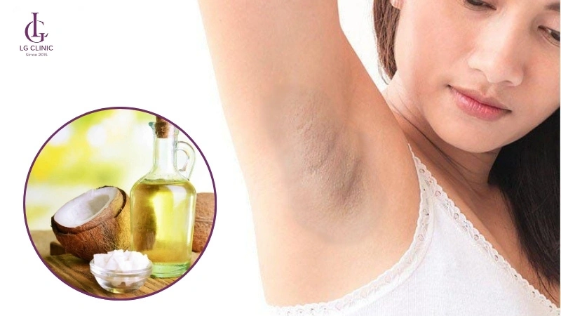 trị thâm nách bằng dầu dừa
