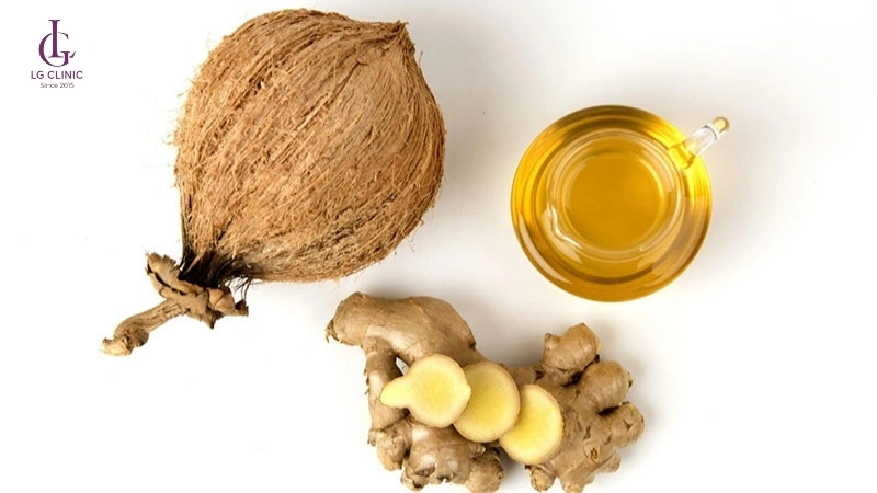 trị thâm nách bằng dầu dừa và gừng