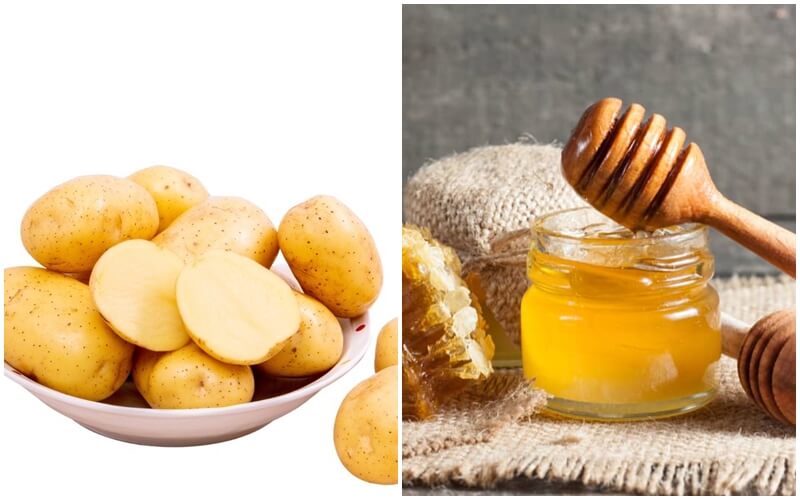 cách trị thâm nách bằng Mật ong và khoai tây