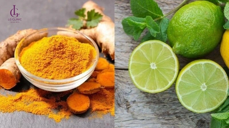 xóa thâm nách bằng Nghệ tươi và chanh