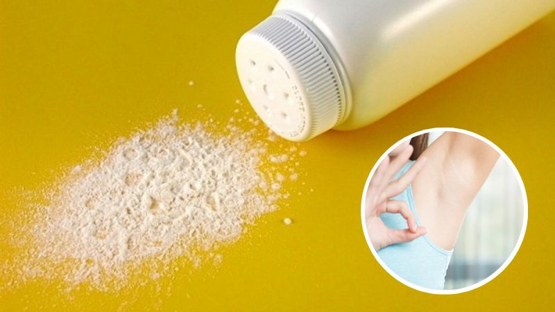 cách trị thâm nách bằng phấn rôm