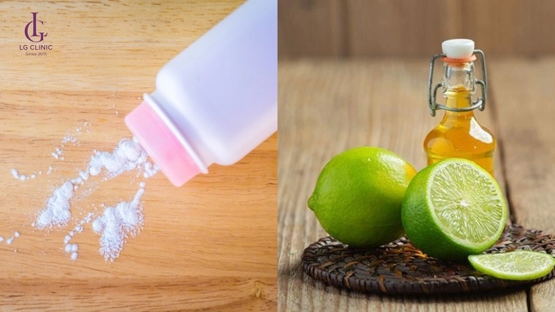 cách trị thâm nách bằng phấn rôm, chanh và mật ong