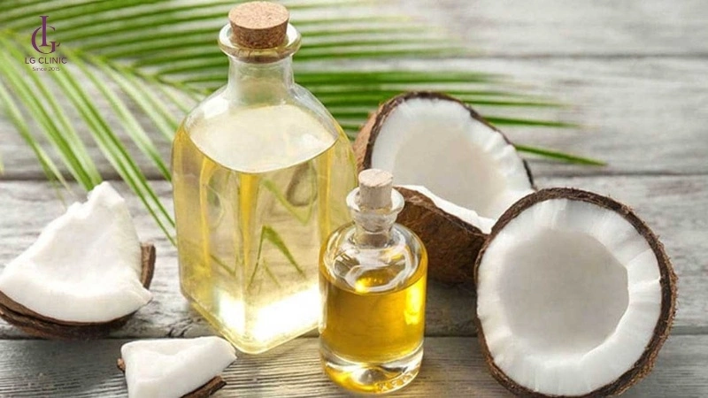 trị thâm vùng kín bằng dầu dừa