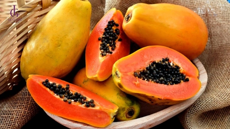 trị thâm vùng kín bằng đu đủ