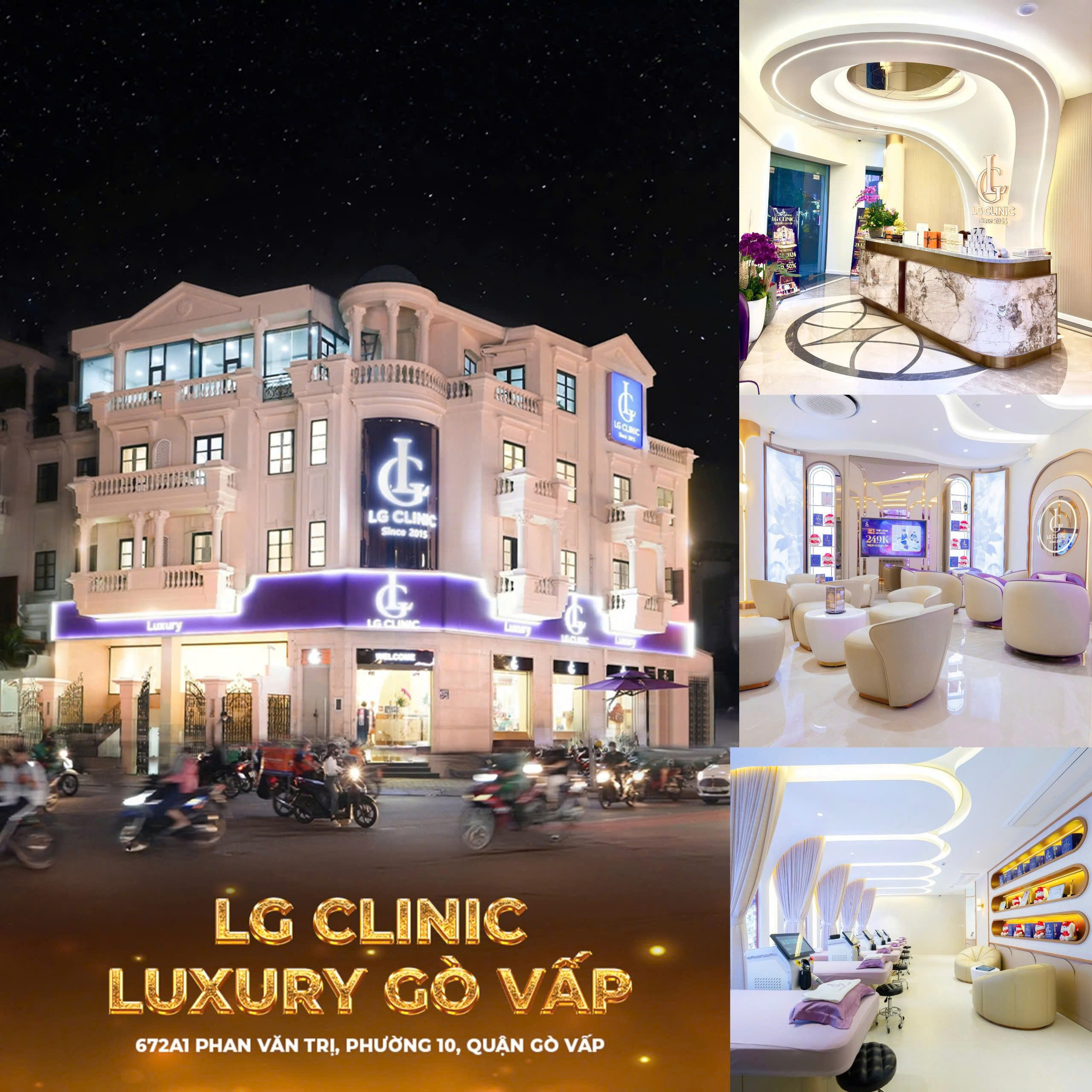 Cơ sở vật chất tại LG Clinic chi nhánh Gò Vấp - điều trị thâm quầng mắt ở đâu