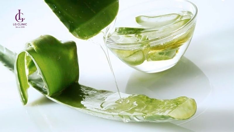 đắp nha đam sau khi nặn mụn
