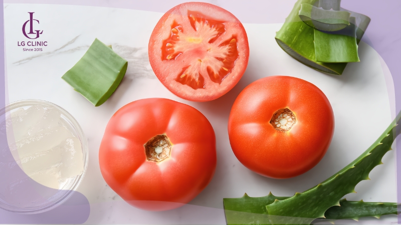 cách làm trắng da với cà chua
