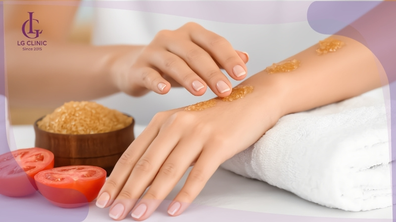 cách làm trắng da với cà chua
