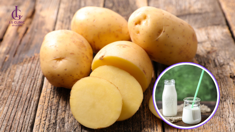 mặt nạ khoai tây trị thâm mụn