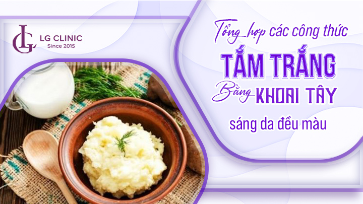 cách tắm trắng bằng khoai tây