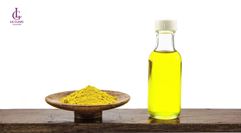Trị thâm mụn bằng Nghệ và dầu oliu