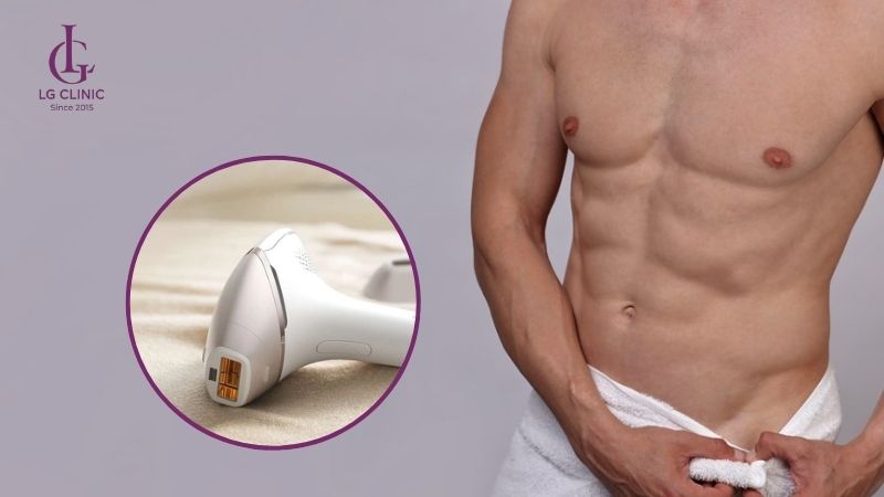 cách cắt tỉa lông vùng kín nam bằng máy triệt lông mini