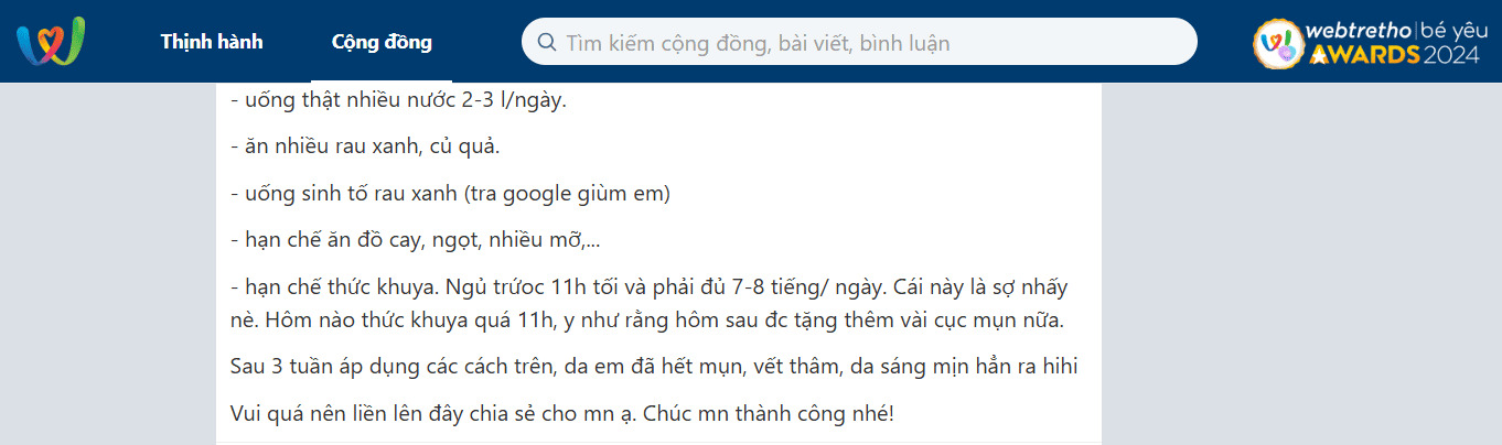 Phản hồi hiệu quả cách trị thâm mụn bằng gừng