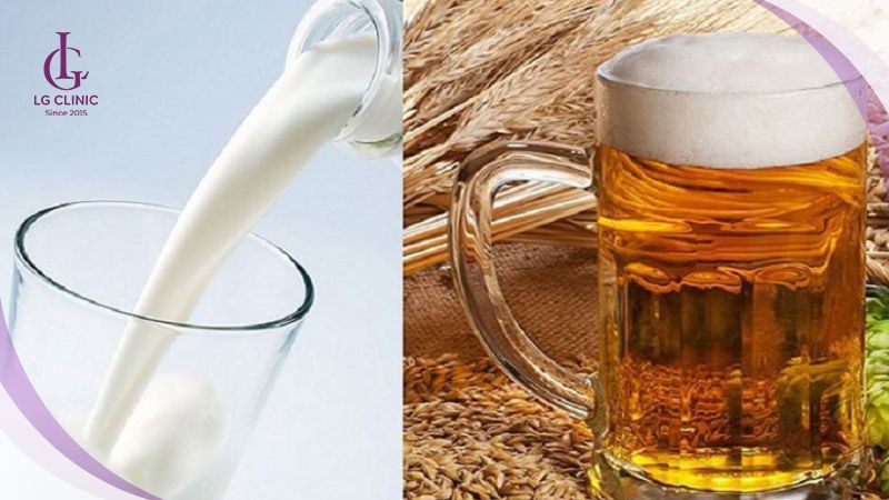 cách làm trắng da với sữa không đường