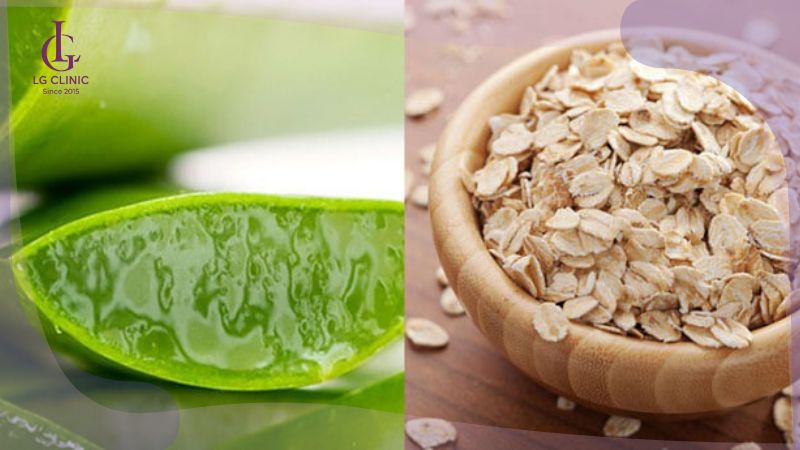 cách làm mặt nạ trắng da bằng nha đam và bột yến mạch