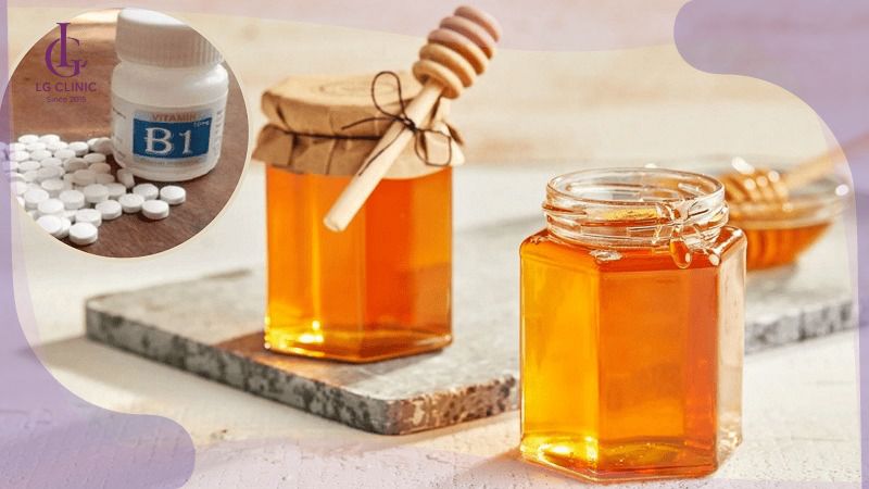 cách làm trắng da bằng Vitamin B1 và mật ong