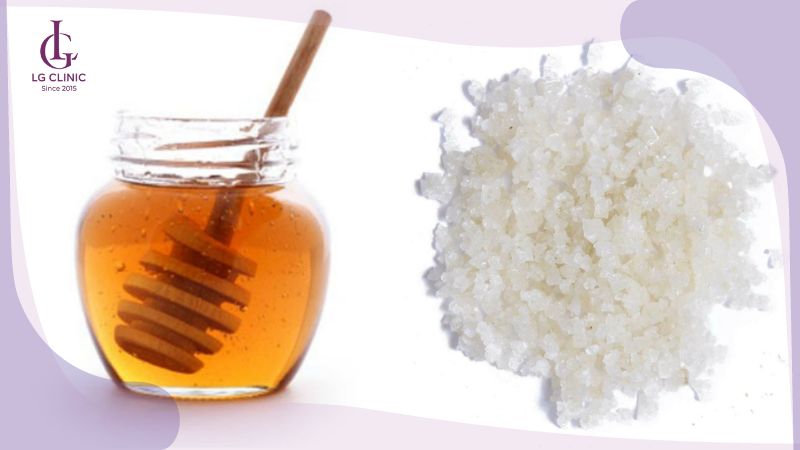 cách làm trắng da bằng mật ong và muối