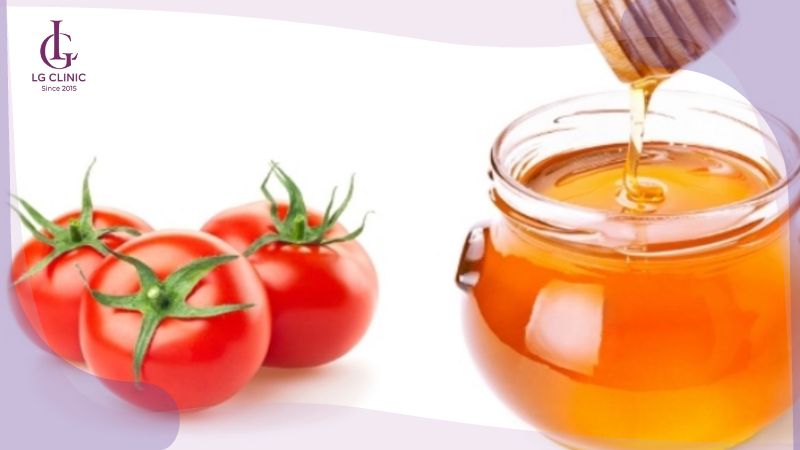 cách làm trắng da bằng mật ong và cà chua