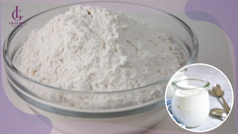 cách làm trắng da toàn thân bằng bột mì
