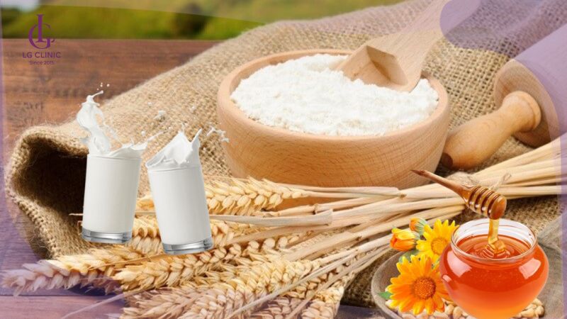 cách làm trắng da toàn thân bằng bột mì