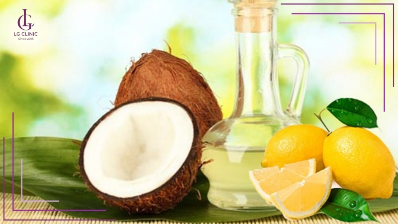 cách làm trắng da với dầu dừa và nước cốt chanh