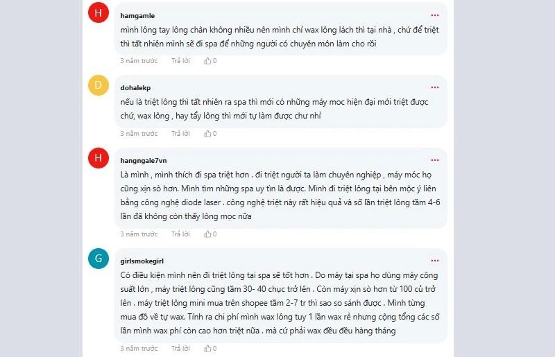 Dịch vụ triệt lông LG Cool Hybrid tại Viện Thẩm Mỹ LG Clinic